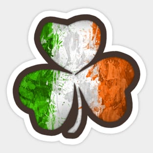 Irish Shamrock Grunge Sticker